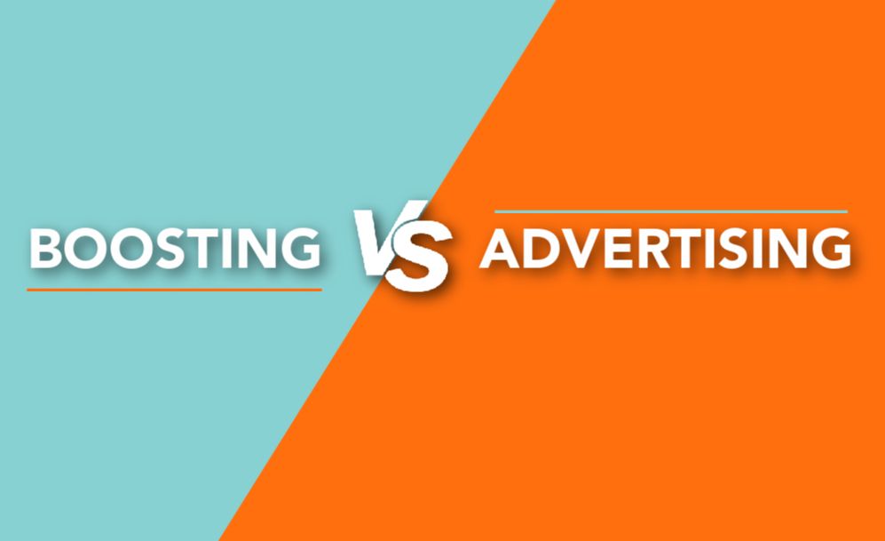 Facebook Boosting vs. Facebook Advertising, What’s the Difference?